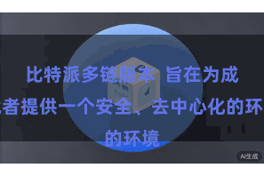 比特派多链版本 旨在为成就者提供一个安全、去中心化的环境