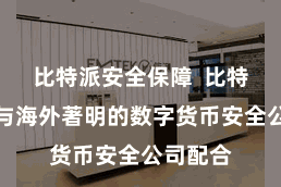 比特派安全保障  比特派链还与海外著明的数字货币安全公司配合